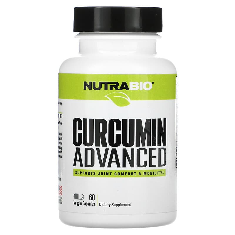 Nutrabio Labs Curcumin Advanced 60 Veggie Capsules 649908268664