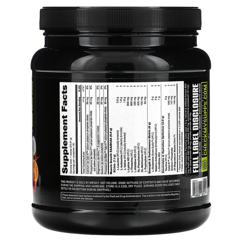 Nutrabio Labs, Intra Blast, Intra Workout Amino Fuel, Tropical Fruit Punch, 1.6 lb (717 g) 649908260101
