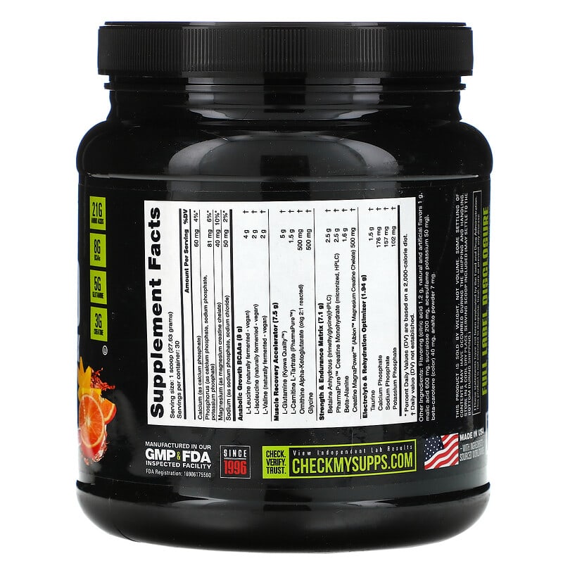 Nutrabio Labs, Reload Recovery Matrix, Orange Mango, 1.83 lb (829 g) 649908525101