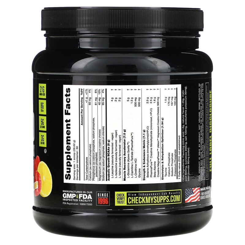 Nutrabio Labs, Reload Recovery Matrix, Strawberry Lemon Bomb, 1.89 lb (858 g) 649908280109