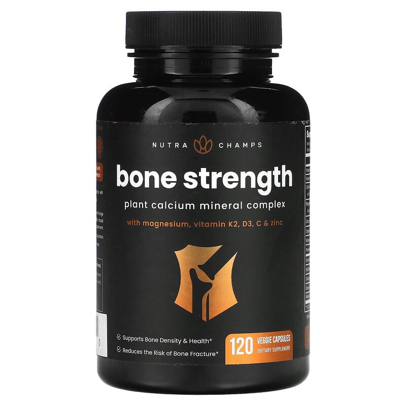 NutraChamps Bone Strength 120 Veggie Capsules 621983990470