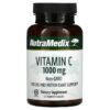 NutraMedix Vitamin C 1,000 mg 120 Vegetable Capsules 728650093356