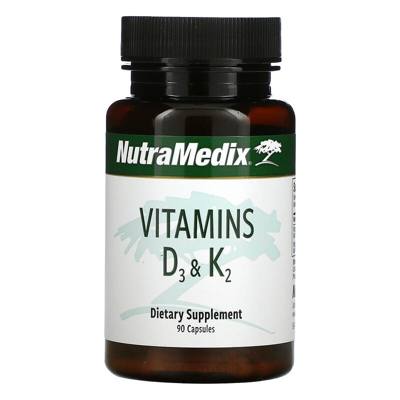 NutraMedix Vitamins D3 & K2 90 Capsules 728650093486