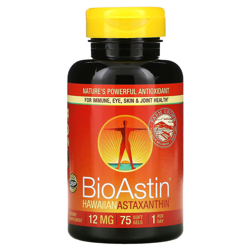 Nutrex Hawaii BioAstin Hawaiian Astaxanthin 12 mg 75 Soft Gels 732894400399