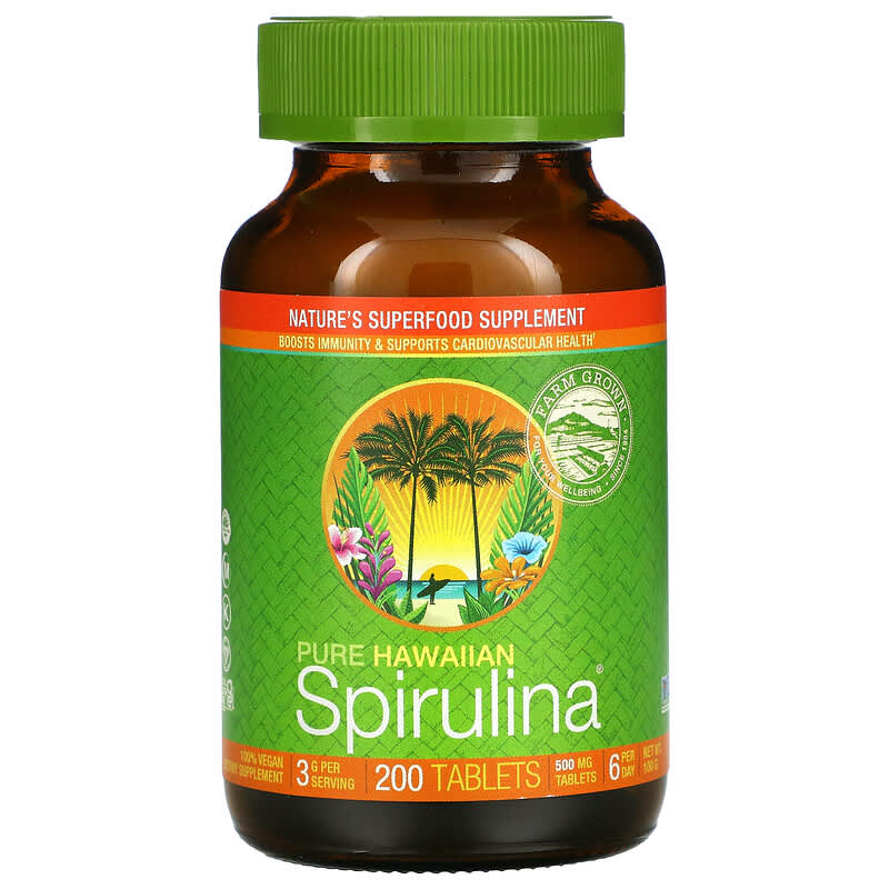 Nutrex Hawaii Pure Hawaiian Spirulina 200 Tablets 732894010024