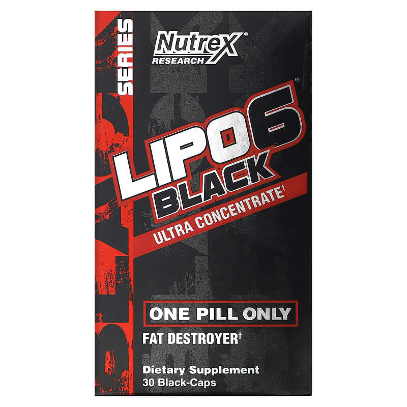 Nutrex Research LIPO-6 Black Ultra Concentrate 30 Black-Caps 859400007641