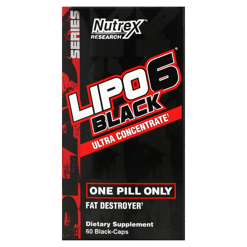 Nutrex Research LIPO-6 Black Ultra Concentrate 60 Black-Caps 853237000714