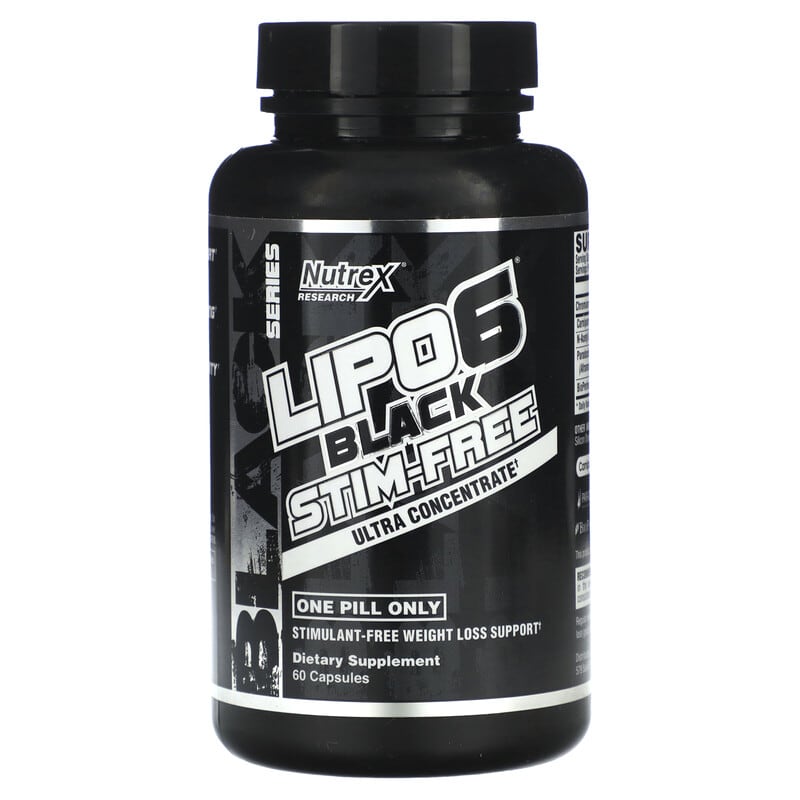 Nutrex Research, Lipo 6 Black, Ultra Concentrate, 60 Capsules 850026029437