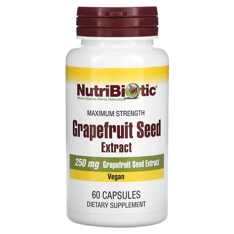 NutriBiotic Grapefruit Seed Extract 250 mg 60 Capsules 728177010065