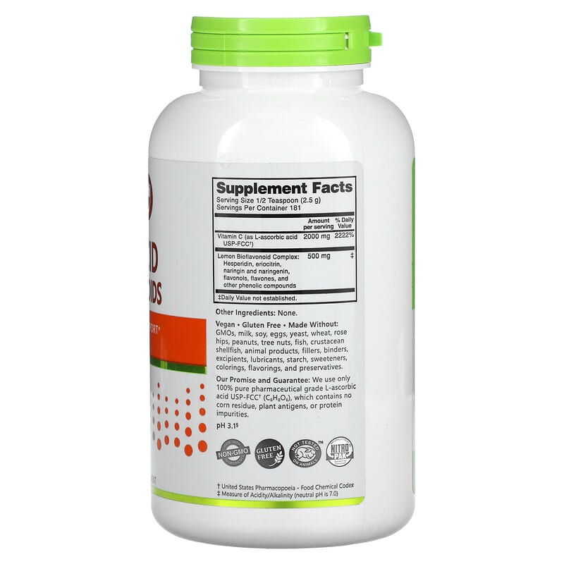 NutriBiotic, Immunity, Ascorbic Acid with Bioflavonoids, Crystalline Powder, 16 oz (454 g) 728177003012