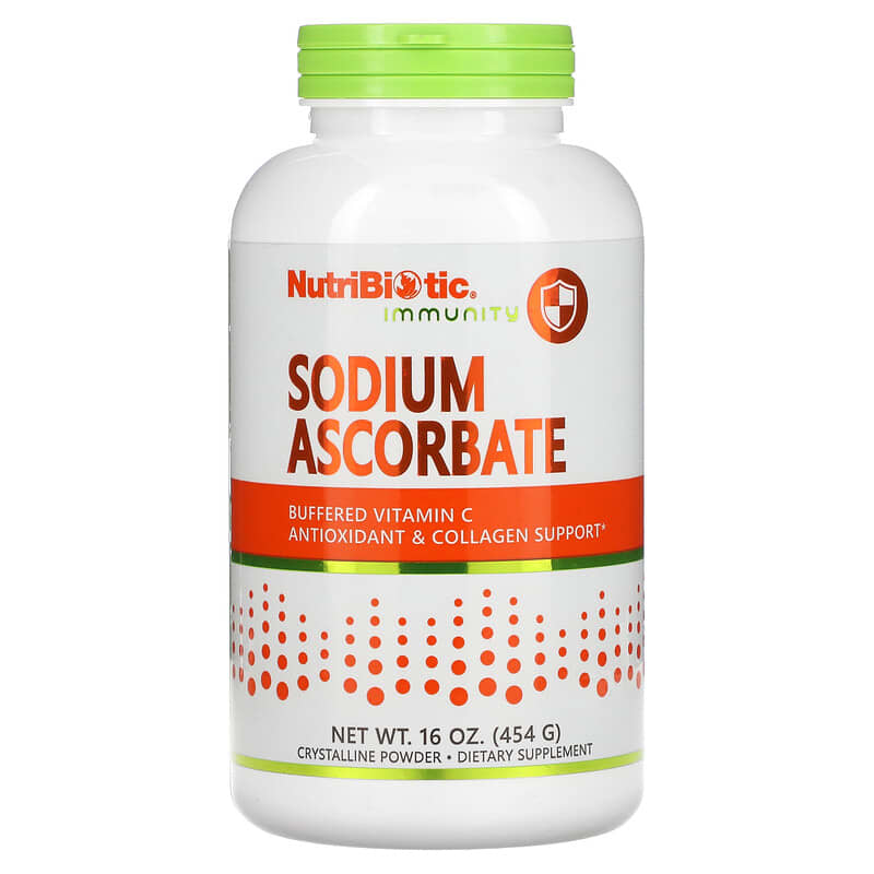 NutriBiotic Immunity Sodium Ascorbate Crystalline Powder 16 oz (454 g) 728177004514