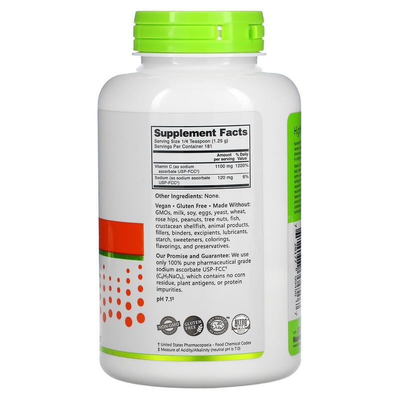 NutriBiotic, Immunity, Sodium Ascorbate, Crystalline Powder, 8 oz (227 g) 728177004507