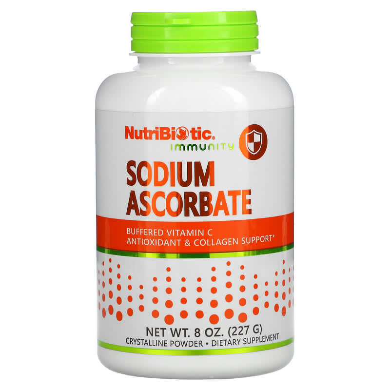 NutriBiotic Immunity Sodium Ascorbate Crystalline Powder 8 oz (227 g) 728177004507
