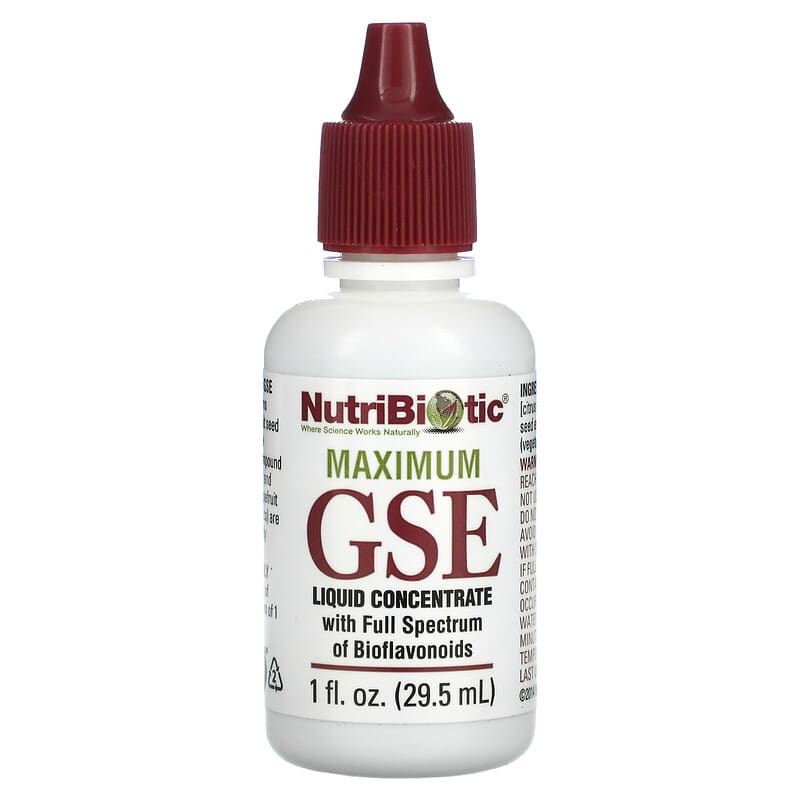 NutriBiotic Maximum GSE Liquid Concentrate 1 fl oz (29.5 ml) 728177009953