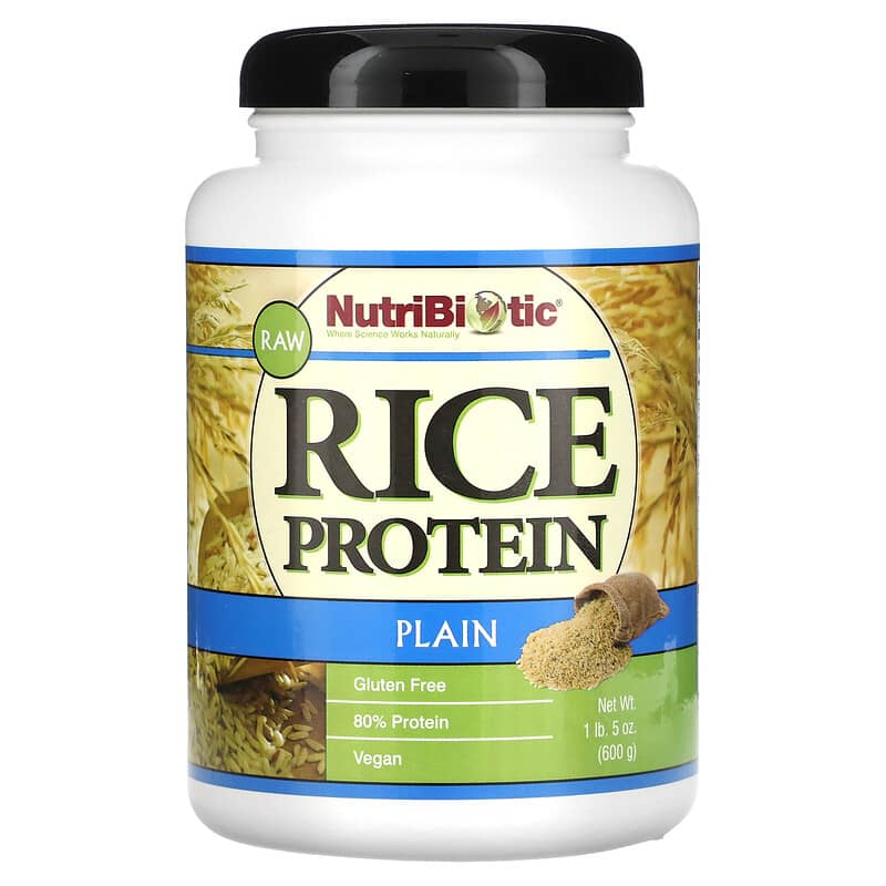 NutriBiotic Raw Rice Protein Plain  5 oz (600 g) 728177001506