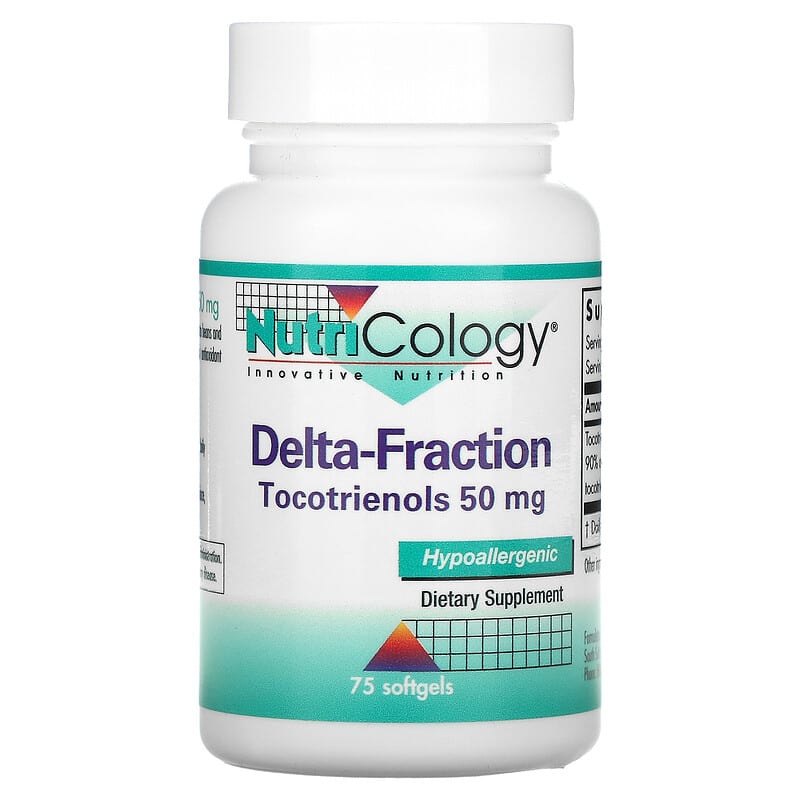 Nutricology Delta-Fraction Tocotrienols 50 mg 75 Softgels 713947552708