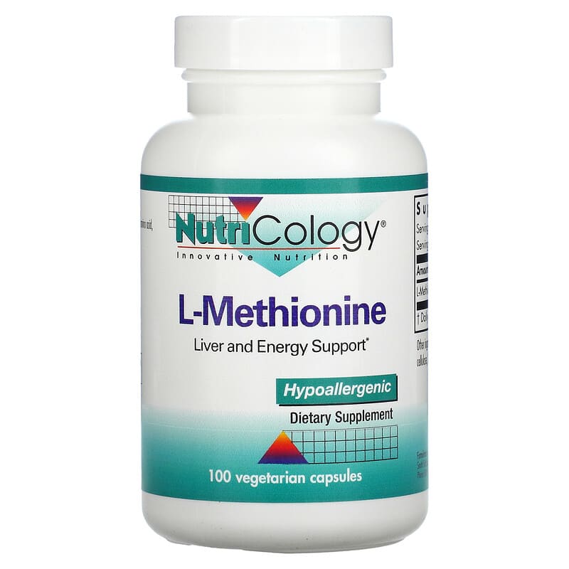 Nutricology L-Methionine 100 Vegetarian Capsules 713947506107