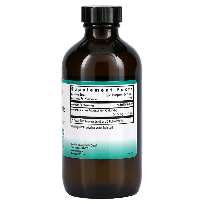 Nutricology, Magnesium Chloride Liquid, 8 fl oz (236 ml) 713947503205