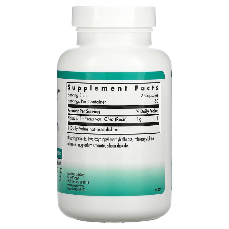 Nutricology, Mastic Gum, 120 Vegetarian Capsules 713947536609