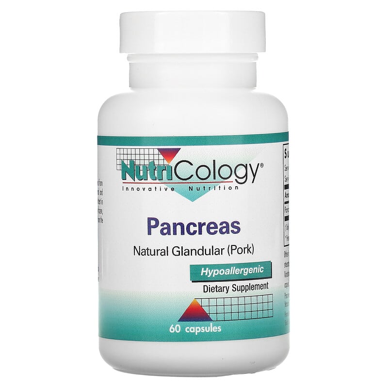Nutricology Pancreas Natural Glandular (Pork) 60 Capsule 713947516403