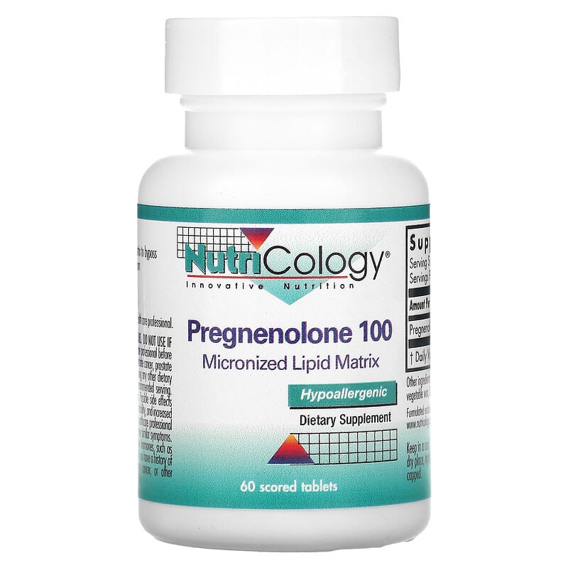Nutricology Pregnenolone 100 60 Scored Tablets 713947548206