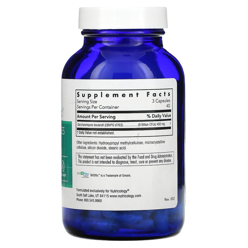 Nutricology, Restore-Biotic, Saccharomyces Boulardii, 120 Vegetarian Capsules 713947572300