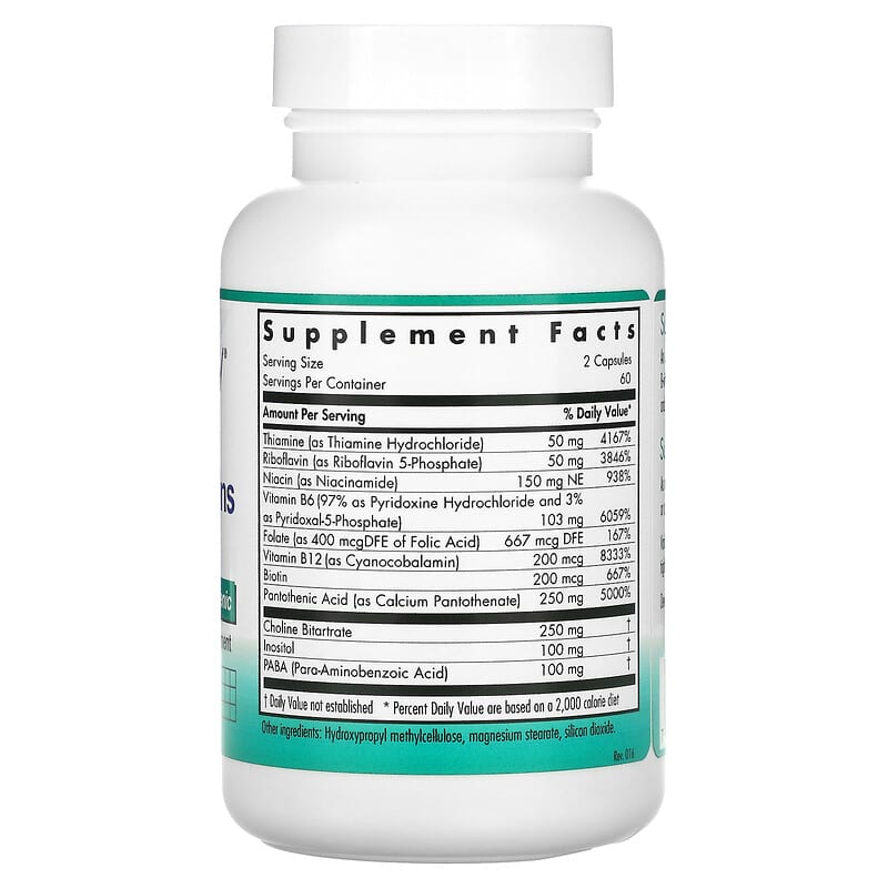 Nutricology, Super B Vitamins, 120 Vegetarian Capsules 713947503403