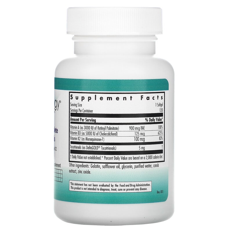 Nutricology, Vitamin D3 Complete, 5,000 IU, 120 Softgels 713947576605