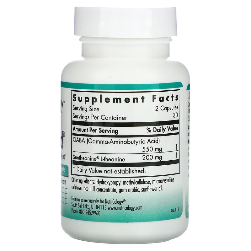 Nutricology, ZenMind, 60 Vegetarian Capsules 713947547001