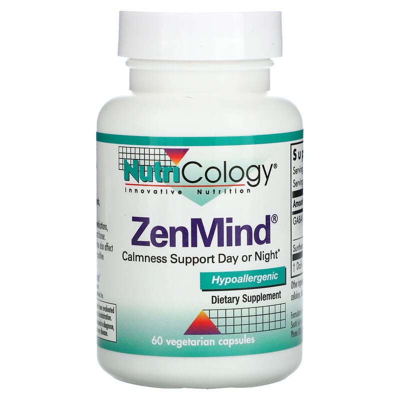 Nutricology ZenMind 60 Vegetarian Capsules 713947547001
