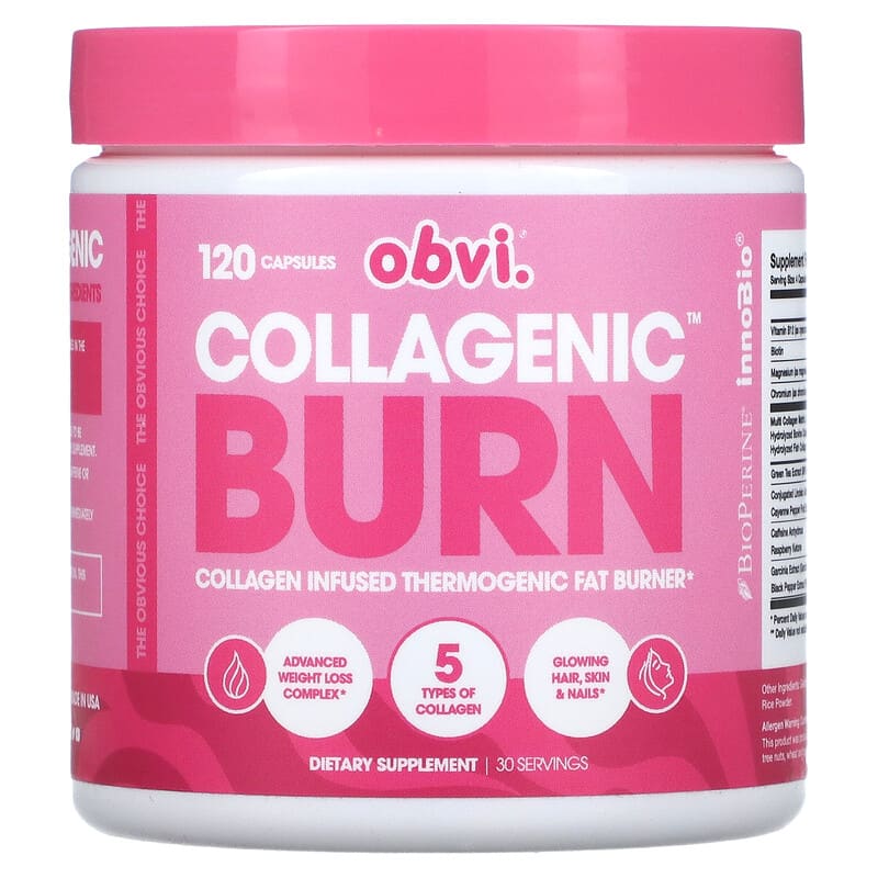 Obvi Collagenic Burn 120 Capsules 850026153071