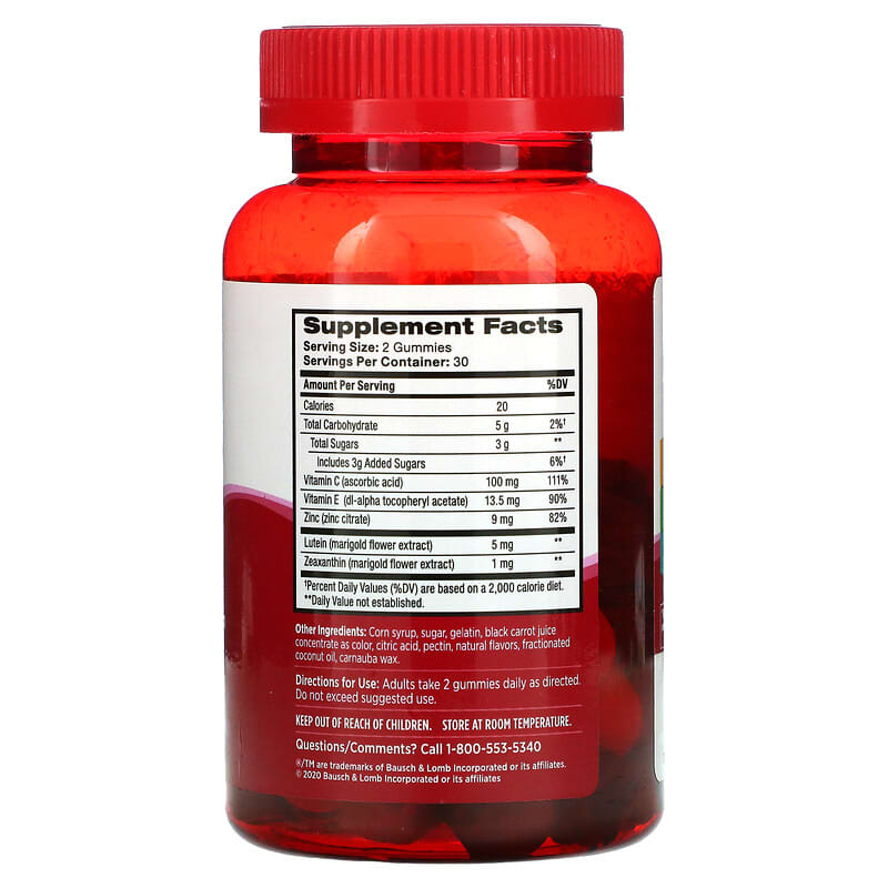 Ocuvite, Eye Health Gummies, Mixed Fruit , 60 Adult Gummies 324208602607