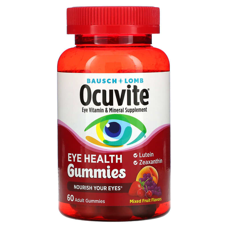 Ocuvite Eye Health Gummies Mixed Fruit  60 Adult Gummies 324208602607