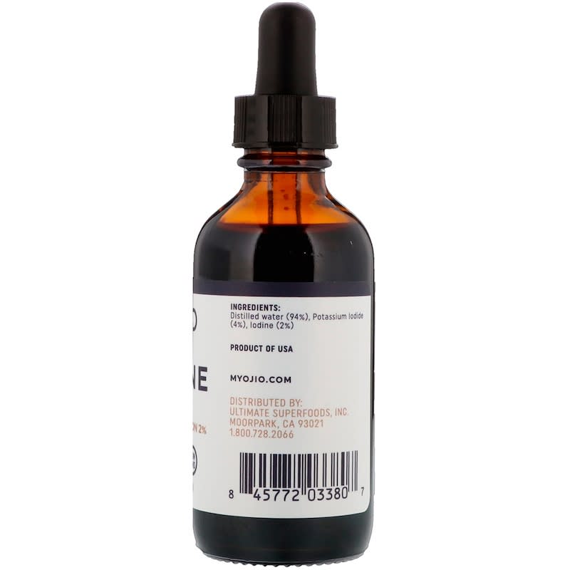 Ojio, Iodine, Lugol's Solution 2%, 2 fl oz (60 ml) 845772033807