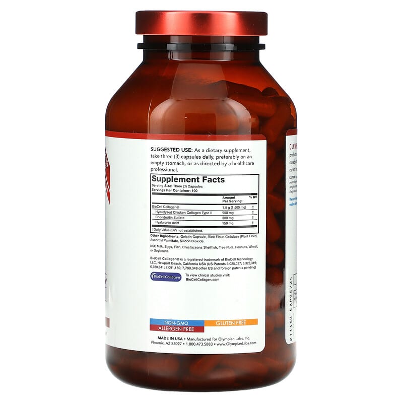 Olympian Labs Inc., BioCell Collagen, 300 Capsules 710013030498