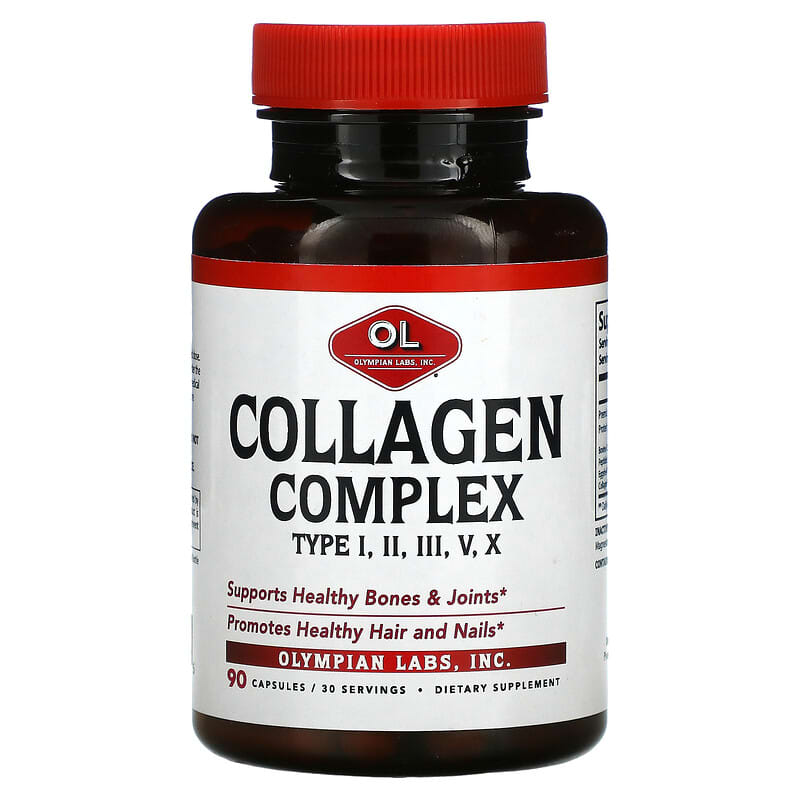 Olympian Labs Inc. Collagen Complex Type I II III V X 90 Capsules 710013912145