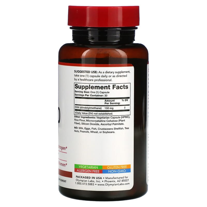 Olympian Labs Inc., DIM-150, 30 Vegetarian Capsules 710013100665