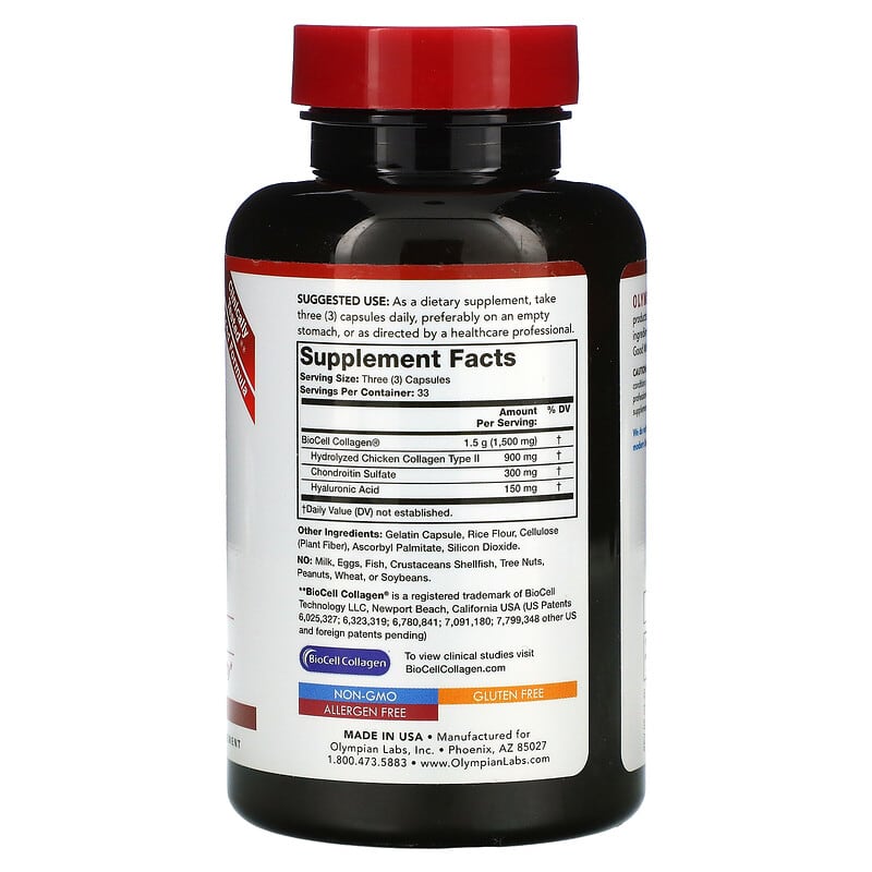 Olympian Labs Inc., Hyaluronic Acid, 50 mg, 100 Capsules 710013031570