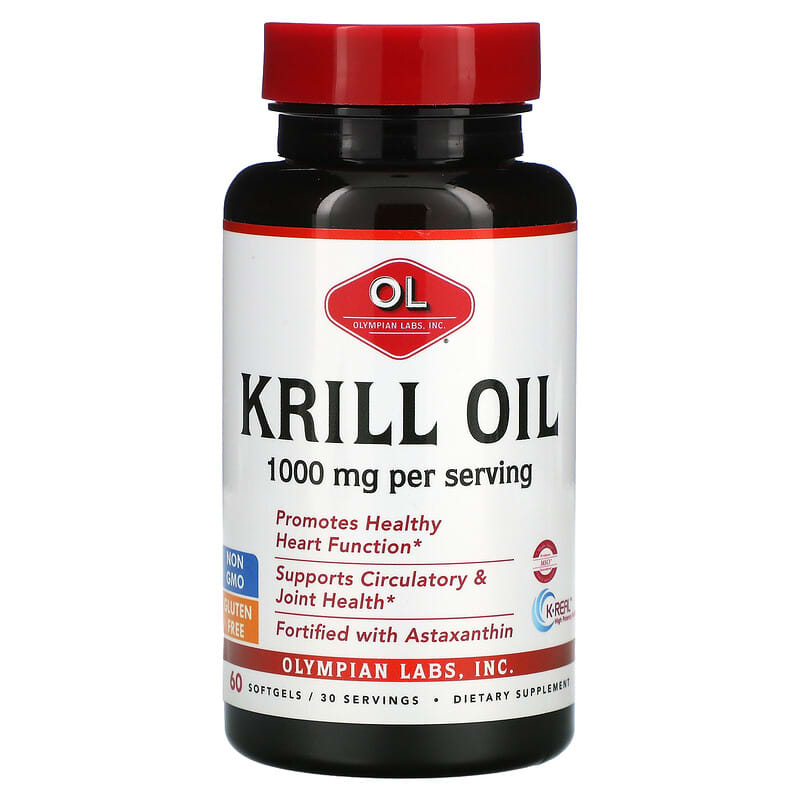 Olympian Labs Inc. Krill Oil 500 mg 60 Softgels 710013030399