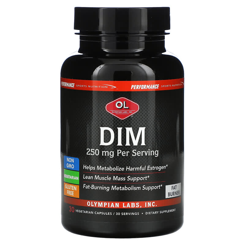 Olympian Labs Inc. Performance Sports Nutrition DIM 250 mg 30 Vegetarian Capsules 710013001139