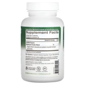 Om Mushrooms, Reishi, 2,000 mg, 90 Vegetable Capsules 856210008202