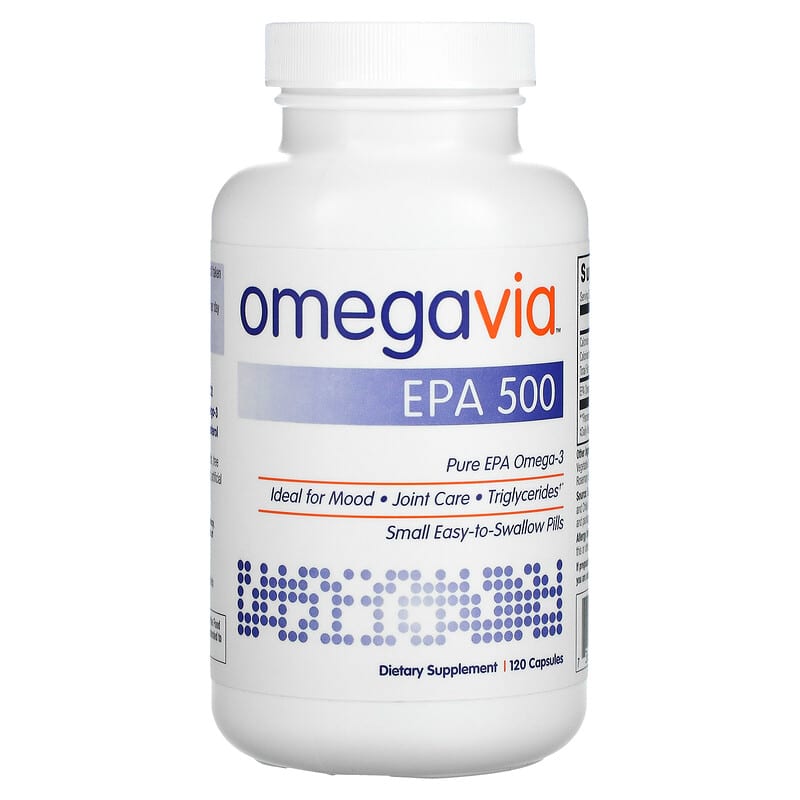 OmegaVia EPA 500 Pure EPA Omega-3 120 Capsules 736211581785