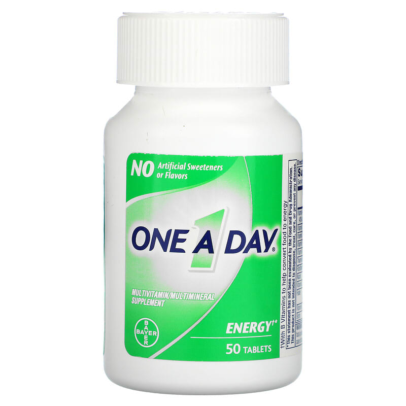 One-A-Day, Energy, Multivitamin/ Multimineral Supplement, 50 Tablets 16500587002