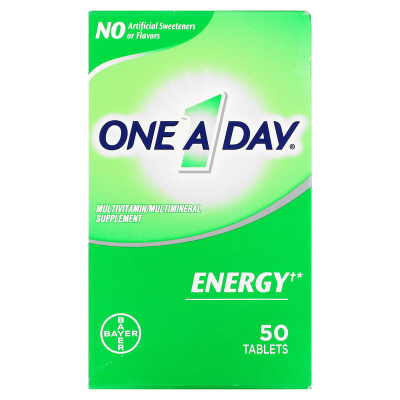 One-A-Day Energy Multivitamin/Multimineral Supplement 50 Tablets 16500587002