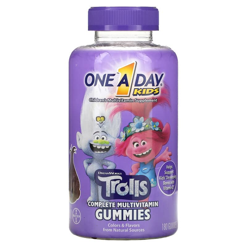 One-A-Day Kids Complete Multivitamin Trolls 180 Gummies 16500568629