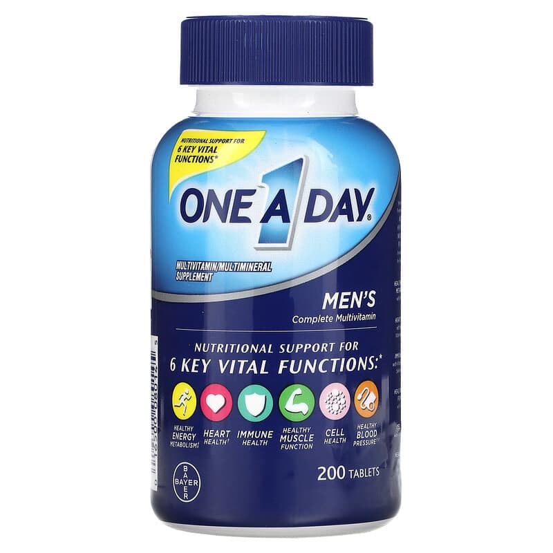 One-A-Day Men's Complete Multivitamin 200 Tablets 16500080145