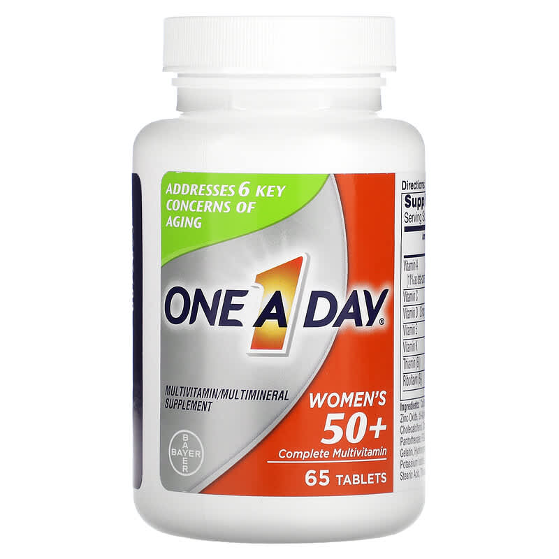 One-A-Day, Women’s 50+ Complete Multivitamin, 65 Tablets 16500587033