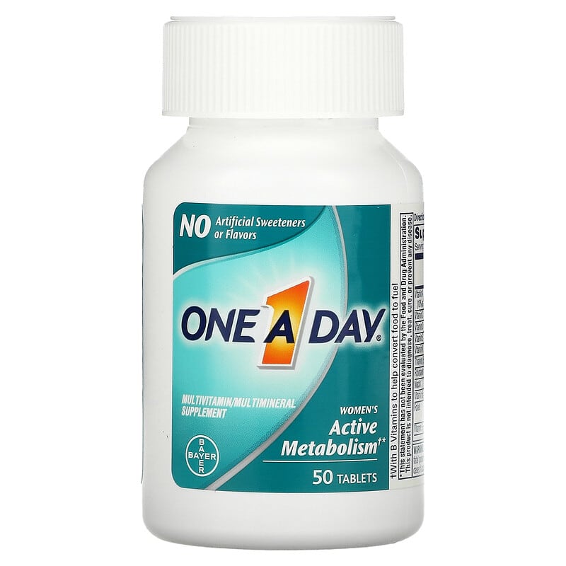 One-A-Day, Women's Active Metabolism, Multivitamin/ Multimineral Supplement, 50 Tablets 16500587019