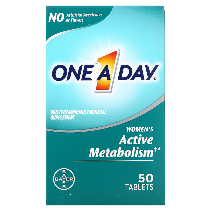 One-A-Day Women's Active Metabolism Multivitamin/Multimineral Supplement 50 Tablets 16500587019