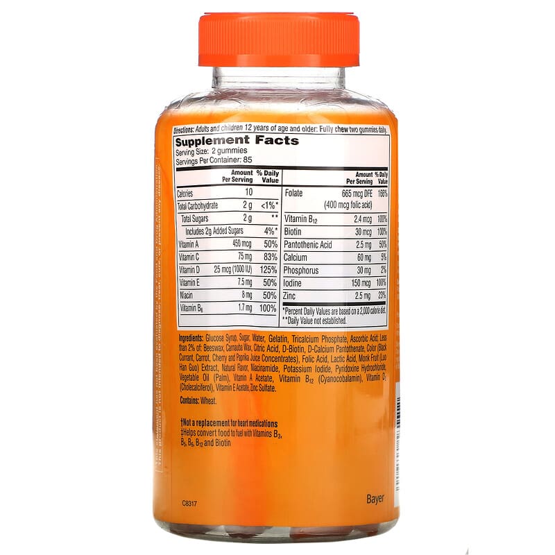 One-A-Day, Women's VitaCraves, Multivitamin/Multimineral Supplement, 170 Gummies 16500581512